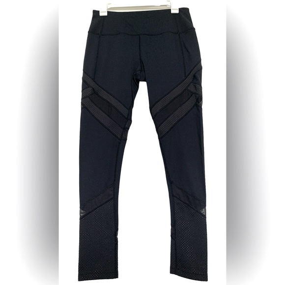 Avia Pants - Avia Women's Medium Black Leggings Athletic Mesh Panels Gym Yoga Activewear